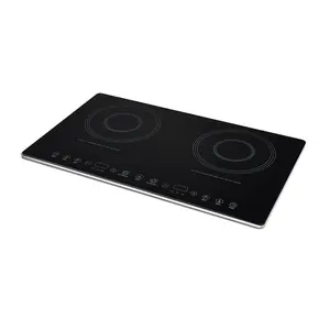 Pantalla digital de vidrio superior de alta calidad Cocina de Inducción eléctrica placa caliente de calentamiento por inducción 3400W