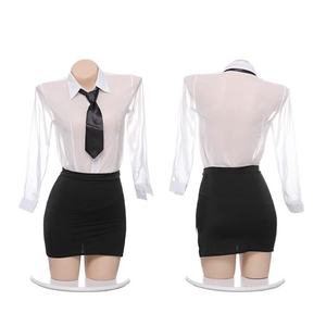 Uniforme de secretaria Sexy solitaria Perspectiva de respiración libre Profesora enseñada Falda de cadera Día de San Valentín Pasión Tentación de talla grande - Product Image 5