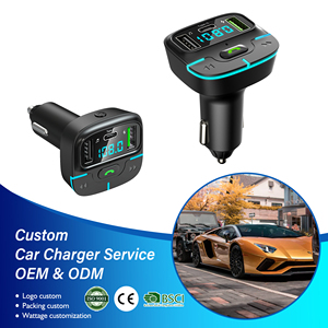 ポータブルカーキット PD急速充電 デュアルUSB ハンズフリー通話対応 BT5.0 MP3プレーヤー ワイヤレスFMトランスミッター - Product Image 1