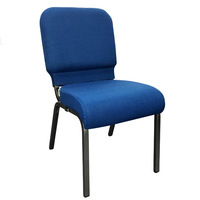 Chaises de théâtre empilables en métal rembourrées à prix de gros pour mobilier d'auditorium, chaise d'église rembourrée