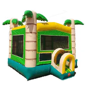 Palm tree regular bouncer bounce house inflatable bouncer with the best quality and price