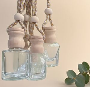 Mini Botella de Vidrio Personalizada de 5ml, 8ml, 10ml para Perfume o Cosméticos, Envase para Fragancia de Coche con Tapa de Madera - Product Image 2