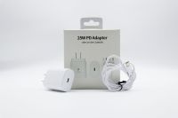 Adaptor Perjalanan USB-C PD 25W Super Cepat untuk Kabel Samsung 3A dengan Pengisi Daya Output 5V/3A