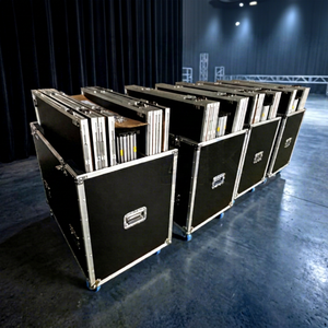 เวทีแบบแพลตฟอร์มน้ำหนักเบาพร้อมกล่องเก็บของ ระบบล็อคพื้นเวทีกันลื่น - Product Image 1