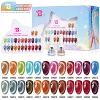 BOZLIN – Kit de vernis gel œil de chat 24 couleurs, sans HEMA, TPO, TMPTA – Vernis gel magnétique œil de chat – Prix usine