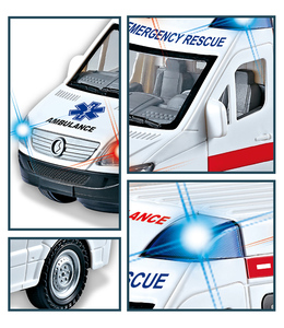 Giocattolo Ambulanza Elettrica Universale Simulata con Luci e Musica - Product Image 4