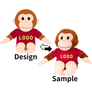 Simulación personalizada <span class=keywords><strong>animales</strong></span> de peluche juguete de peluche mono de dibujos animados juguetes de peluche personalizados - Product Image 1
