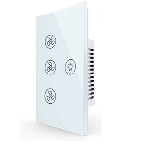 Akıllı ev Fan duvar anahtarı Graffiti WiFi Tuya akıllı zamanlayıcı Fan ışık anahtarı dokunmatik akıllı fonksiyonu ile ayarlanabilir AU - Product Image 1