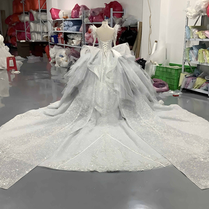 Per Jancember 2024 <span class=keywords><strong>donna</strong></span> elegante abito da sera LSMX076 moderno lusso di alta qualità per gli ospiti di nozze applique in cristallo di pizzo - Product Image 2