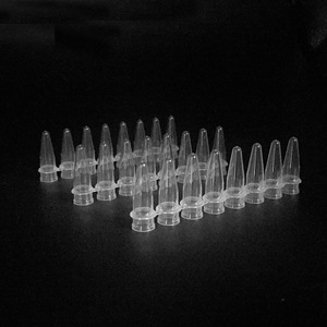 Consommables de laboratoire : Lot de 8 tubes PCR de 0,1 et 0,2 ml avec capuchon plat et convexe, en polypropylène transparent de qualité médicale - Product Image 2