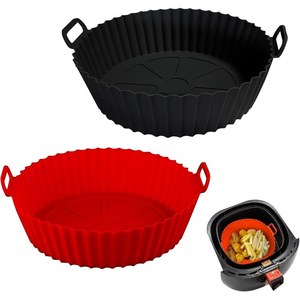 Customized BPA Free Reusable Air Fryer <b>Silicone</b> <b>Baking</b> Pan Mold <b>Baking</b> Accessories Set <b>Silicone</b> Air Fryer Liners Pot for Kitchen - Product Image 5