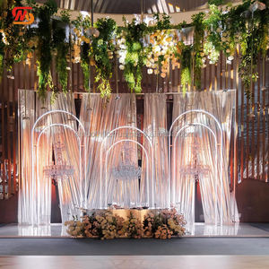 SMOOTH Wedding Decoration Stainless steel arch Black metal Frame for Event <b>Party</b> <b>Backdrop</b> Decoration - Product Image 4