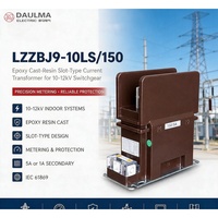 Transformateur de courant LZZBJ9-10LS/150 CT 10kV 0.2S/5P10 en résine époxy de type à fente