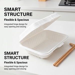 Contenitore per pranzo usa e getta da 250ml contenitore per alimenti PP per riso e piatto principale - Product Image 2