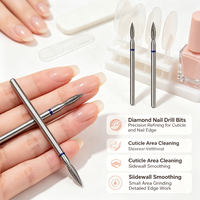 Moteur sans balais de qualité professionnelle, perceuse à ongles portable à grande vitesse, fraises coniques en carbure, élimination des callosités, façonnage des ongles pour salon