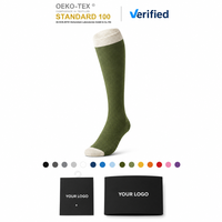 Chaussettes de compression personnalisées OEM en gros avec logo, douces, à compression graduée, hautes jusqu'au genou, pour la course à pied, l'athlétisme, la randonnée, chaussettes de compression pour hommes