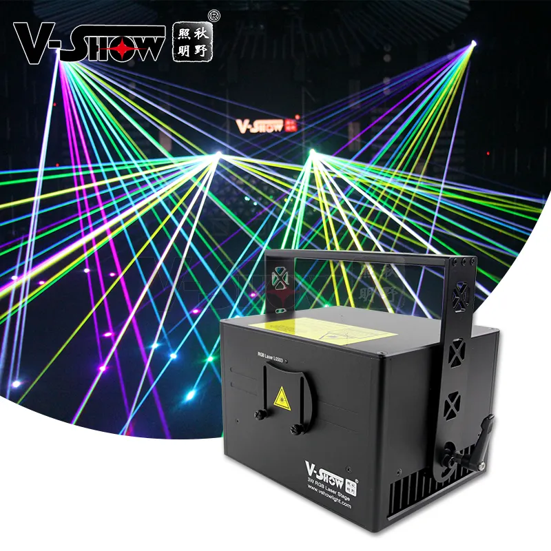 3W Laserlicht Animatie Rgb Outdoor Beam Dj Laser Lichtshow Projector