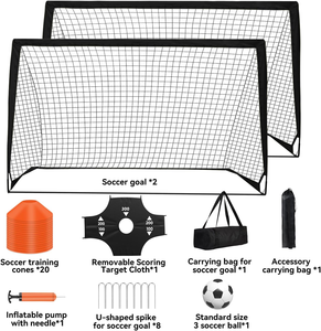 Portable Pop up <strong>Soccer</strong> Goal 6x4ft Backyard Training Equipment with <strong>Soccer</strong> Ball Complete Set of Accessories - Product Image 4