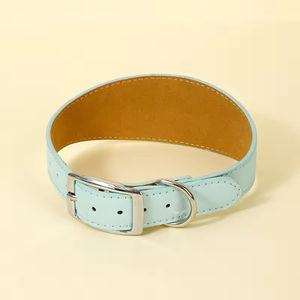 Colliers pour chien en cuir PU classique avec logo personnalisé pour chien de taille moyenne, collier pour chien femelle, mâle, pour chiot - Product Image 3