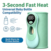 Chauffe-biberon portable sans fil rechargeable, sans eau, pour bébé, pour les voyages et les sorties