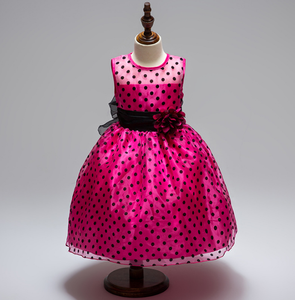 Nouvelle arrivée 2020 Robe d'été pour fille princesse Classique <span class=keywords><strong>blanc</strong></span> noir à <span class=keywords><strong>pois</strong></span> Robes de danse pour petite fille Robes <span class=keywords><strong>tutu</strong></span> - Product Image 5