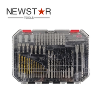 Kit de 90 forets CRV SS pour perçage et vissage manuel et électrique avec étui en plastique, compatible OEM, garantie 1 an