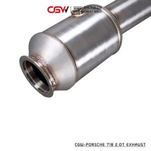 Silenciador de escape de som da qualidade superior, para porsche 718 <span class=keywords><strong>2</strong></span>.0t <span class=keywords><strong>2</strong></span>.5t 2017 para presente valvetronic catback, peças automotivas - Product Image 3