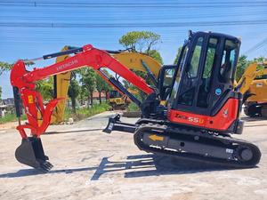 Excavadora usada de alto rendimiento Hitachi ZX55u de 5.5 toneladas, miniexcavadora de cadenas usada con pocas horas de trabajo, en stock. - Product Image 4