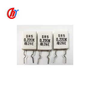 Résistance 5W 0.22oK japonaise à double plume, à pieds en cuivre, haute puissance, non inductive, en ciment SR5 0.22RK 0.22o - Product Image 1