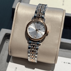 Montres analogiques à quartz rondes avec fonction date et bracelet en métal poli, montres-bracelets décontractées minimalistes, Longinesing - Product Image 3