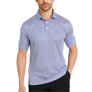 เสื้อกอล์ฟผู้ชาย Rosenberg TX US Local Stock ผ้าโพลีเอสเตอร์ 92% สแปนเด็กซ์ 8% ป้องกันรังสียูวี 50+ ลายพิมพ์ ซิป แห้งเร็ว ทรงพอดีตัว - Product Image 1