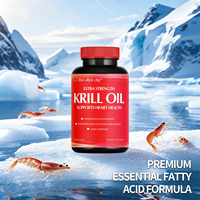 Gélules d'huile de krill antarctique durable - Formule Oméga-3 extra forte pour la santé cardiovasculaire et un cholestérol sain