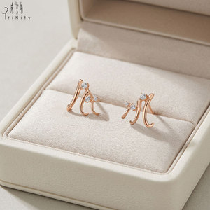 Fournisseur de bijoux fins de Hong Kong, design de forme spéciale, boucles d'oreilles en or massif 18 carats avec diamants naturels véritables pour femmes, prix de gros. - Product Image 6