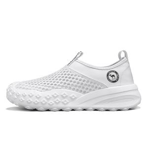 Baskets en maille à bout pointu tricotées légères pour hommes et femmes <span class=keywords><strong>lacets</strong></span> à plate-forme à enfiler chaussures de sport douces et paresseuses - Product Image 2