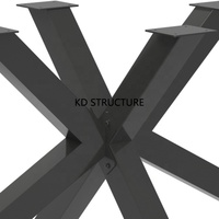 Bureau durable d'usine, vente en gros, pieds de table basse en acier d'araignée en métal