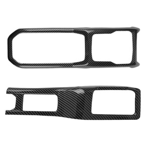 Carbon Fiber <b>Control</b> Panel Cover For JL JLU Gladiator JT 2018-2025 Cup <b>Holder</b> Frame Dash Trim Decorative Car Interior Parts - Product Image 2