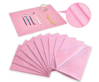 Bavettes dentaires jetables Xingcheng 3 plis imperméables roses, fournitures pour usages multiples