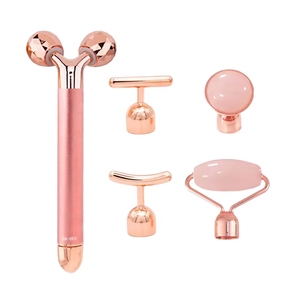 Masaje facial <span class=keywords><strong>5</strong></span> en <span class=keywords><strong>1</strong></span> con logotipo personalizado, rodillo de jade, masajeador eléctrico facial y corporal con vibración - Product Image 1