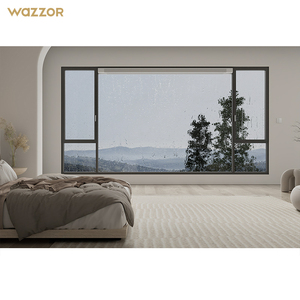 Wazzor Trung Quốc Nhà Cung Cấp Khách Sạn Hiện Đại Đơn Giản Nhà Thụ Động Thủy Tinh Cửa Sổ Và Cửa Ra Vào Hệ Thống - Product Image 2