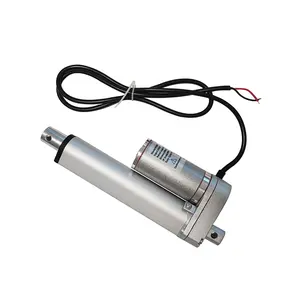 Atuador elétrico, curso de 15-1000mm, 12v, haste de empurramento elétrico, atuador linear de porta