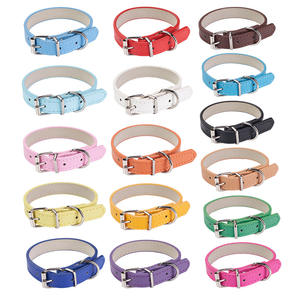 Verstelbare DIY PU lederen hondenhalsband met gespsluiting in Japanse en Koreaanse stijl voor hondenuitlaataccessoires - Product Image 5