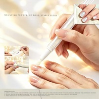 Poudre Magique Effet Miroir pour Ongles, Poudre Flash Liquide Condensée Effet Clair de Lune, Super Lumineuse, Iridescente, Polarisante, Effet Aurore