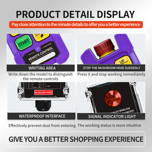 รีโมทคอนโทรลอัจฉริยะไร้สายอุตสาหกรรม F23-A++ PRO แบบกำหนดเองได้ ระยะไกล ขายตรงจากโรงงาน สำหรับเครน รอก วินซ์ - Product Image 3