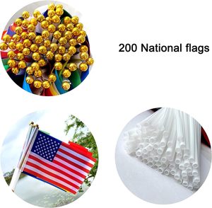 Banderas de Mano Portuguesas con Palo, 11.8*7.8 Pulgadas, Paquete de 20, Bandera Pequeña de <span class=keywords><strong>Portugal</strong></span> para Partidos de Fútbol, Actividades Culturales, Día Nacional - Product Image 3