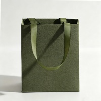 Sac fourre-tout de luxe texturé avec poignées en ruban de satin, options multicolores pour cadeaux et emballages de marque, personnalisable