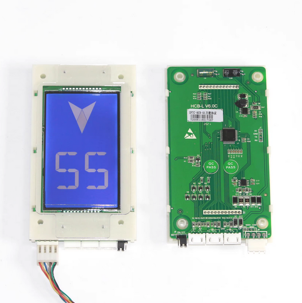 "High-Resolution 4.3'' Dot Matrix LCD Elevator Display - IP65 Waterproof, 12-36V DC, RS485/CanBus Support"