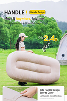 Fauteuil gonflable portable Lazy Single PVC, résistant à l'eau, avec pompe intégrée, pour salon, camping et extérieur