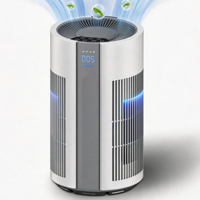 Purificateur d'air intelligent pour la maison, élimination des odeurs de fumée des animaux domestiques, ioniseur UVC, filtre HEPA véritable, purificateur d'air domestique
