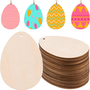 Œuf <span class=keywords><strong>de</strong></span> Pâques creux <span class=keywords><strong>en</strong></span> <span class=keywords><strong>bois</strong></span>, kit <span class=keywords><strong>de</strong></span> peinture DIY, tranche <span class=keywords><strong>de</strong></span> <span class=keywords><strong>bois</strong></span> non finie pour décoration <span class=keywords><strong>de</strong></span> fêtes, cadeau promotionnel - Product Image 3