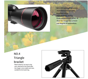 رخص بالجملة مراقبة الطيور الحياة البرية الصيد المشي لمسافات طويلة تلسكوب أحادي للبيع - Product Image 4